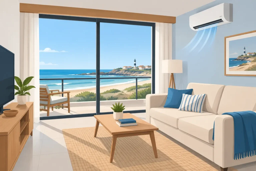 Apartamento con aire acondicionado en Punta del Diablo